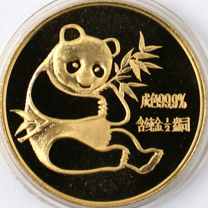 1982 panda 1/2oz gold coin