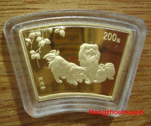 2006 dog 1/2oz fan gold coin