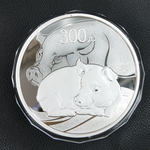 2019 pig 1kg silver coin