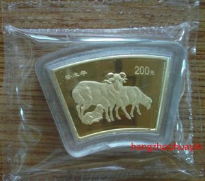2003 goat 1/2oz fan gold coin